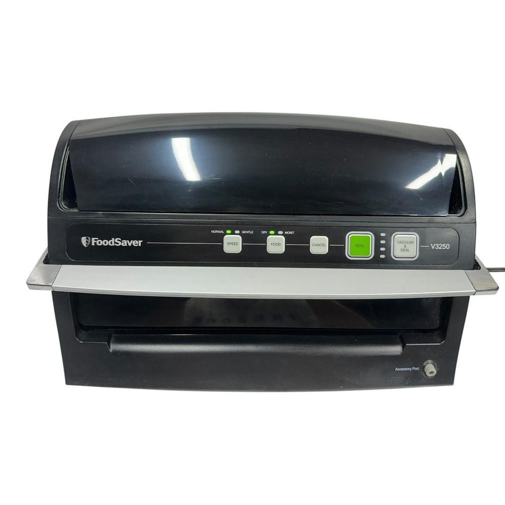 FoodSaver V3250 Vacuum Sealer System Black Silver Food Preservation Machine